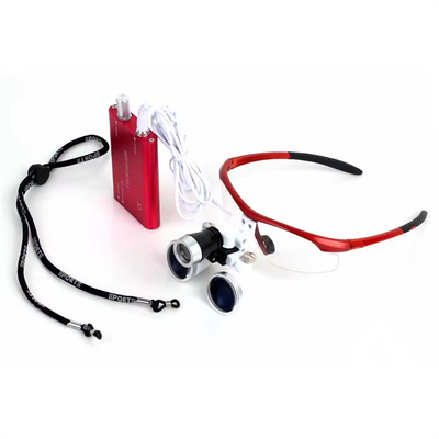 2.5X/3.5X Magnificateur dentaire avec lampe de tête LED Outil chirurgical utile Loupes dentaires