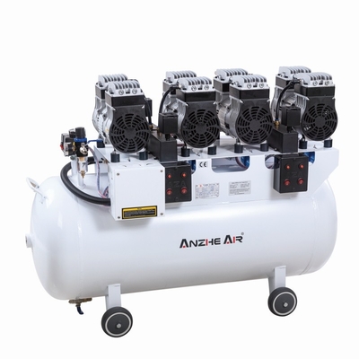 Compresseur à pompe à air dentaire d'usine Foshan 128L 3400W Compresseur dentaire silencieux