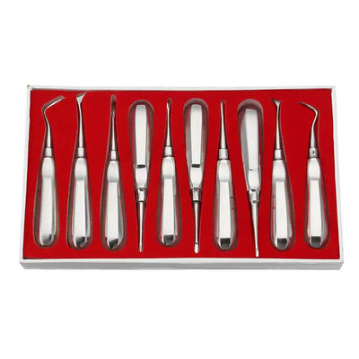 Un bon prix. 10pcs kit d'ascenseur dentaire dentiste outils chirurgicaux en acier inoxydable ascenseur de racine dentaire en ligne