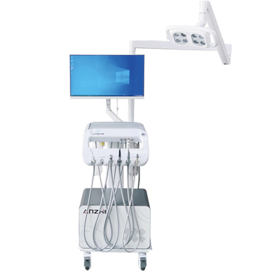 Chariot dentaire unique avec PC et caméra orale 2 en 1 unité de traitement dentaire d'usine avec lumière LED