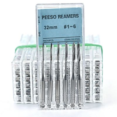 Un bon prix. Instruments de canal radiculaire endodontique dentaire 32 mm Reamers dentaires Pesso pour agrandir la portion cervicale en ligne