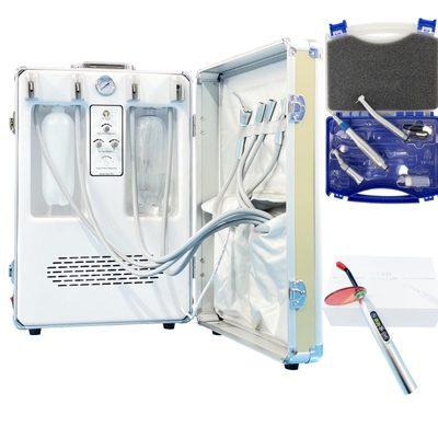 Unité mobile de turbine dentaire d'Anzhe avec 4 outils Portable avec compresseur d'air intégré
