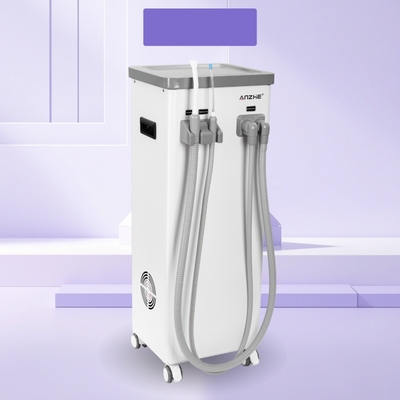 Unité mobile d'aspiration dentaire avec réservoir d'eau sale éjecteur automatique de salive dentaire de drainage aspiration 800L par min machine d'aspiration