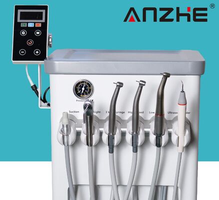 Un bon prix. Unité Dentaire Portable avec Moteur Électrique AP202 Chariot Dentaire Mobile avec Contre-angle 16:1 1:5 20:1 Détartreur Woodpecker Lampe à Polymériser LED en ligne