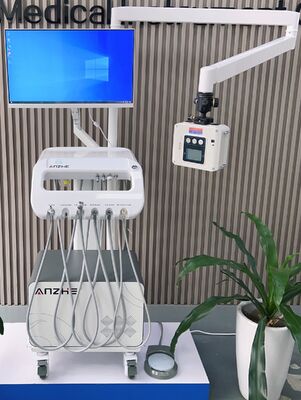 Un bon prix. Chariot dentaire vétérinaire 550W direct usine avec 38 dB de bruit et 0,8 MPa de pression, chariot mobile de traitement dentaire pour animaux de compagnie en ligne