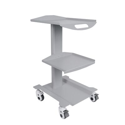 3 Tier Medical Trolley Cart with 4 Universal Wheels and Built-in Power Socket for Dental Clinics and Hospitals