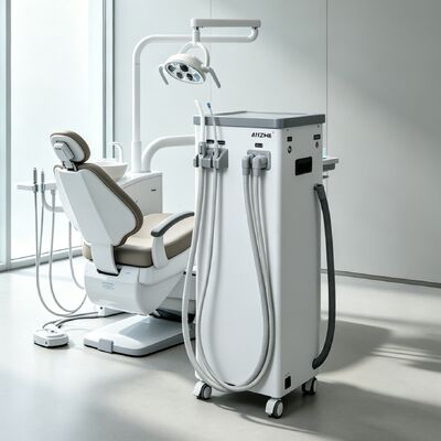 Un bon prix. Unité d'aspiration dentaire mobile avec une puissance d'aspiration élevée de 800 L/min, un fonctionnement silencieux de 56 dB et un système de vidange automatique en ligne