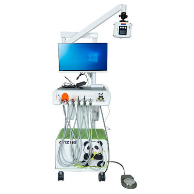 Unité dentaire portable 550W avec pression de 0,8 MPa et bruit de 38 dB, poste de travail dentaire mobile tout-en-un