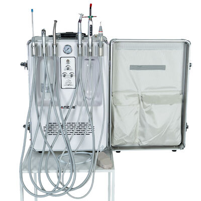 Un bon prix. Unité dentaire portable vétérinaire avec 550W de puissance, 0.8Mpa de pression et compresseur d'air silencieux sans huile pour les soins dentaires mobiles des animaux de compagnie en ligne