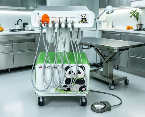 Unité dentaire vétérinaire portable avec 550W de puissance, 0.8Mpa de pression et 38DB de bruit pour cliniques vétérinaires