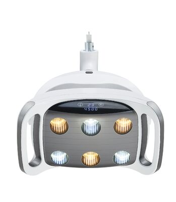 Un bon prix. Lumière de chirurgie dentaire à 6 LED, contrôle par écran tactile, lampe d'opération orale sans ombre, luminosité réglable, pour fauteuil dentaire en ligne
