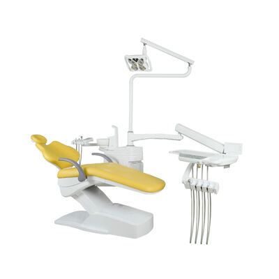 Un bon prix. Unité de fauteuil dentaire électrique avec lampe à capteur LED, fauteuil de traitement dentaire monté sur le dessus pour clinique dentaire et hôpital en ligne