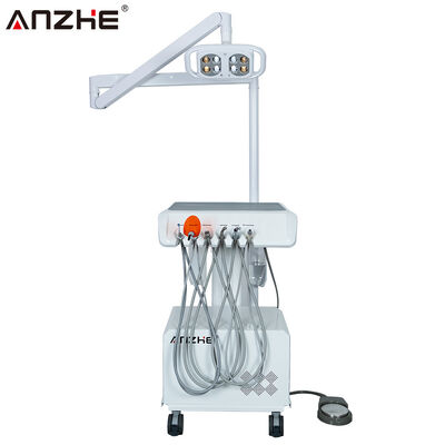 Un bon prix. Unité dentaire portable avec lampe dentaire LED intégrée, compresseur d'air, système d'aspiration, détartreur ultrasonique, lampe de photopolymérisation, équipement dentaire mobile pour cabinets dentaires en ligne