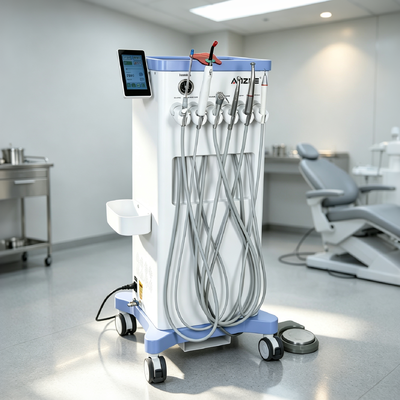 Un bon prix. Unité dentaire mobile 550W avec pression d'air de 0,8 MPa et lampe à photopolymériser LED pour le traitement en clinique dentaire en ligne