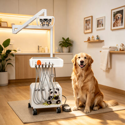 Un bon prix. Unité dentaire portable avec lampe dentaire LED papillon Station de travail dentaire mobile Compresseur d'air intégré Système d'aspiration de lumière de durcissement en ligne