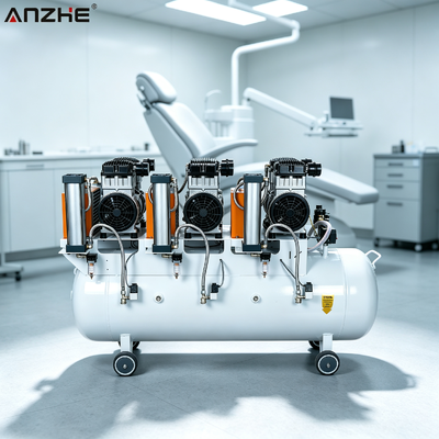 Un bon prix. Compresseur d'air dentaire médical AZ-FA150B sans huile avec sécheur et réservoir de 150L en ligne