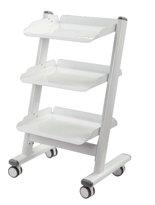 3 Layer Dental Trolley with Universal Wheels and Power Socket for Dental Clinics