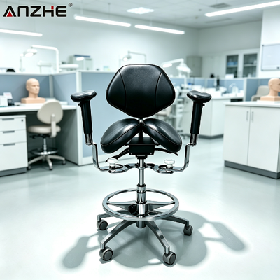 Un bon prix. Chaise médicale à selle partagée ergonomique chaise médicale réglable avec rembourrage en cuir sur mesure pour clinique vétérinaire dentaire en ligne