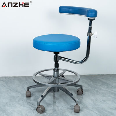 Un bon prix. Tabouret assistant dentaire ergonomique avec accoudoir rotatif à 360 degrés hauteur réglable et siège en cuir en microfibre en ligne