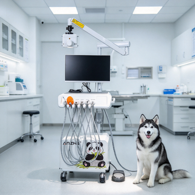 Un bon prix. Unité de traitement dentaire vétérinaire mobile, machine à rayons X portable intégrée et capteur numérique pour les cliniques dentaires pour animaux de compagnie en ligne