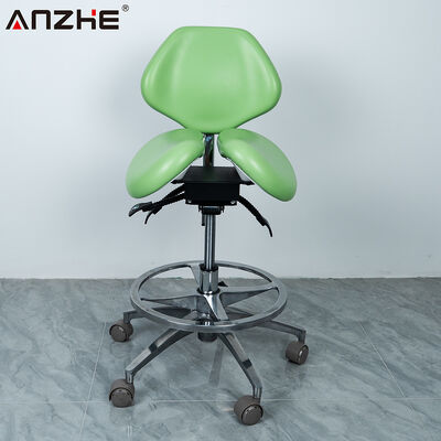 Un bon prix. Tabouret médical ergonomique réglable à double selle roulant pour clinique dentaire et salon de beauté en ligne